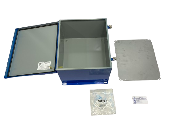 Saginaw Control & Engineering SCE-14128CHNF Wall Mount Enclosure PAINTED BLUE - Maverick Industrial Sales