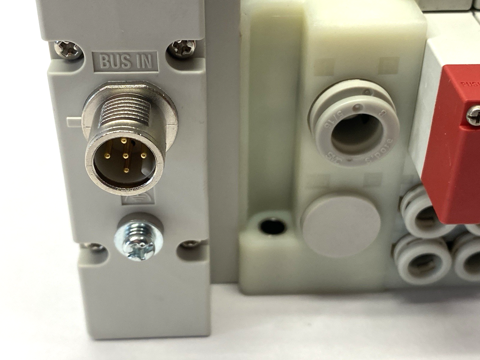 SMC SS5Y3-60-14B Pneumatic Manifold Assembly w/ EX260-SIL1 IO-Link M12 Connector - Maverick Industrial Sales