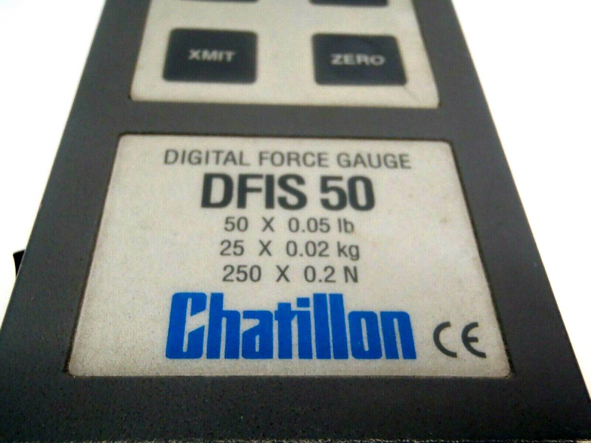 Chatillon DFIS 50 Gray Case Digital Force Gauge 50 x 0.05 lb 25 x 0.02 kg - Maverick Industrial Sales