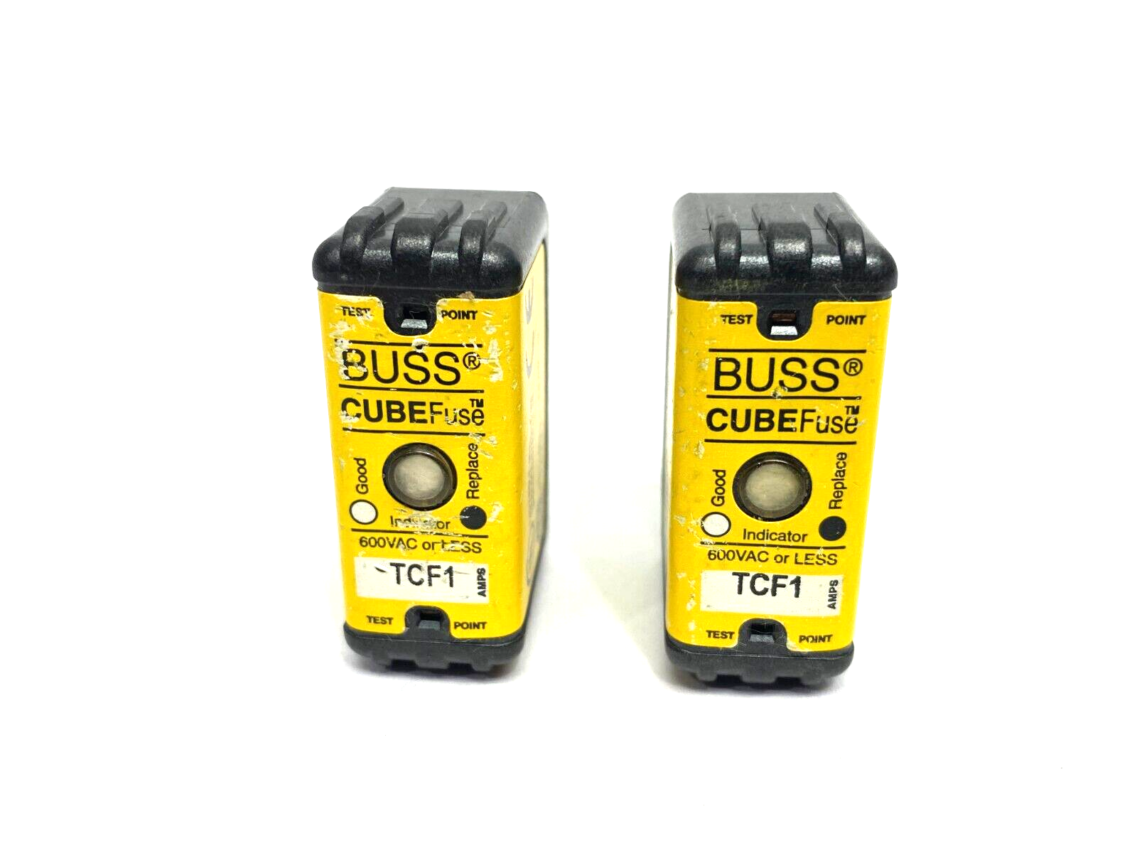Bussmann TCF1 CUBEFuse Dual Element Time Delay Current Limiting Fuse LOT OF 2 - Maverick Industrial Sales