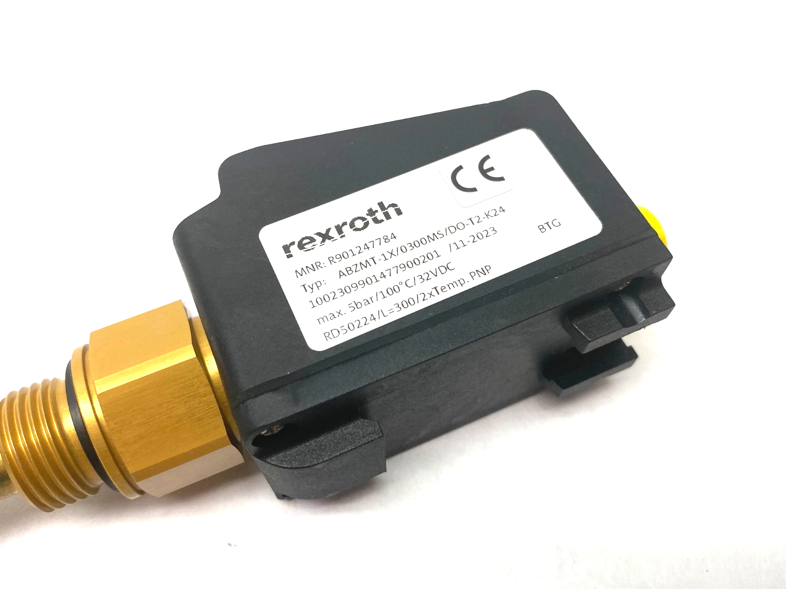 Bosch Rexroth R901247784 Thermometer Probe Sensor ABZMT-1X/0300MS/D0-T2-K24 - Maverick Industrial Sales