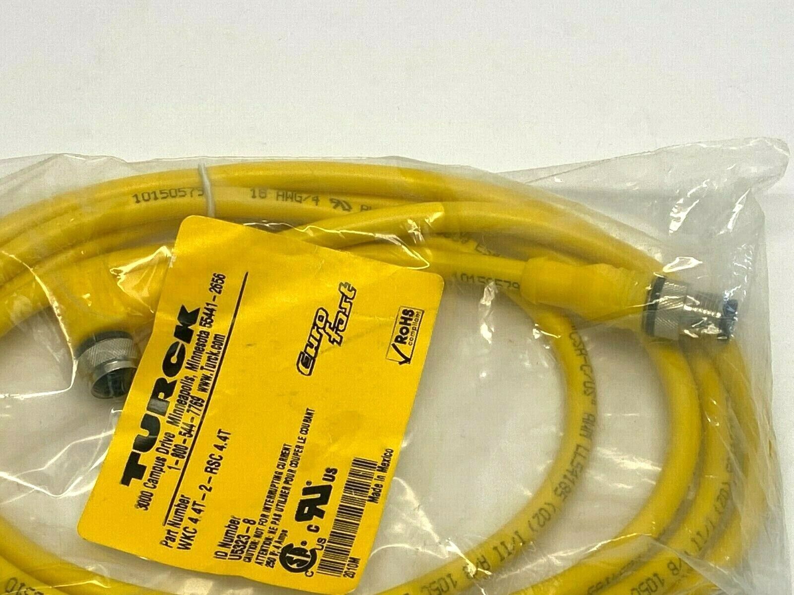 Turck WKC 4.4T-2-RSC 4.4T Eurofast Double Ended Cordset U5323-8 - Maverick Industrial Sales