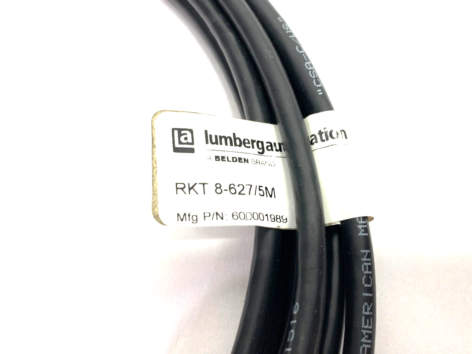 Lumberg Automation RKT 8-627/5M Single End Cordset M12 8-Pin Female 600001989 - Maverick Industrial Sales
