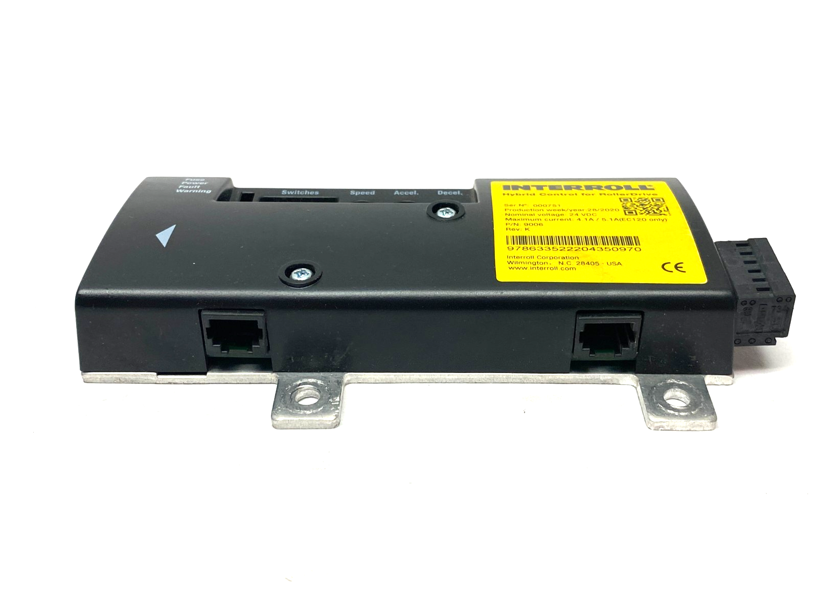 Interroll 9006 Rev. K Hybrid Controller for RollerDrive 4.1A/5.1A - Maverick Industrial Sales