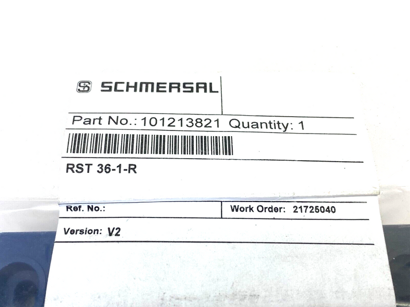 Schmersal 101213821 Latching Magnetic Safety Sensor Actuator RST 36-1-R - Maverick Industrial Sales