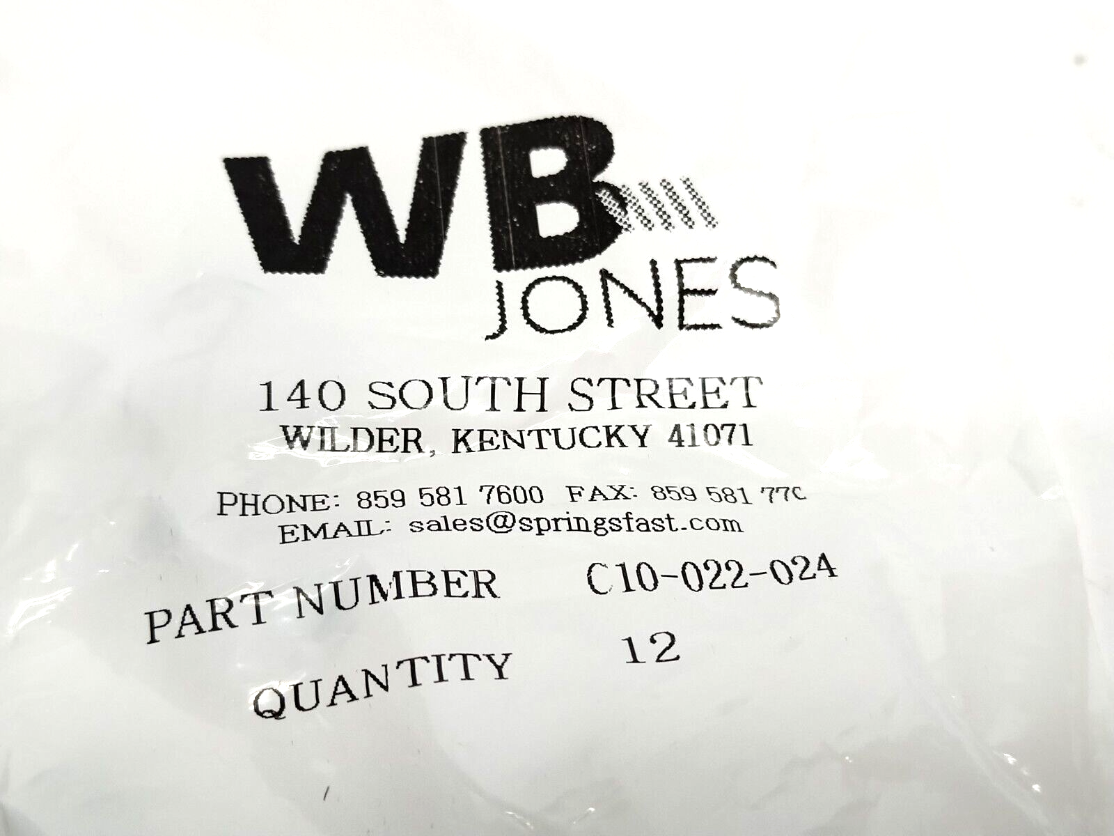 W.B. Jones C10-022-024 Compression Spring .30"OD x .256"ID x .750" Length 12-PK - Maverick Industrial Sales
