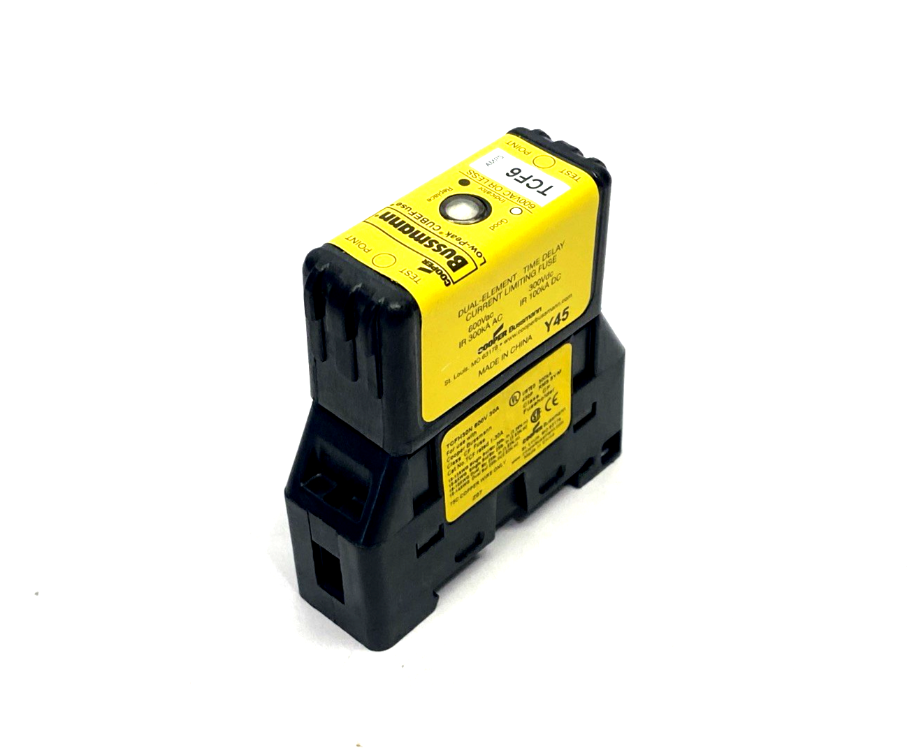 Bussmann TCF6 Class CF Cube Fuse 6A & TCFH30N Base - Maverick Industrial Sales
