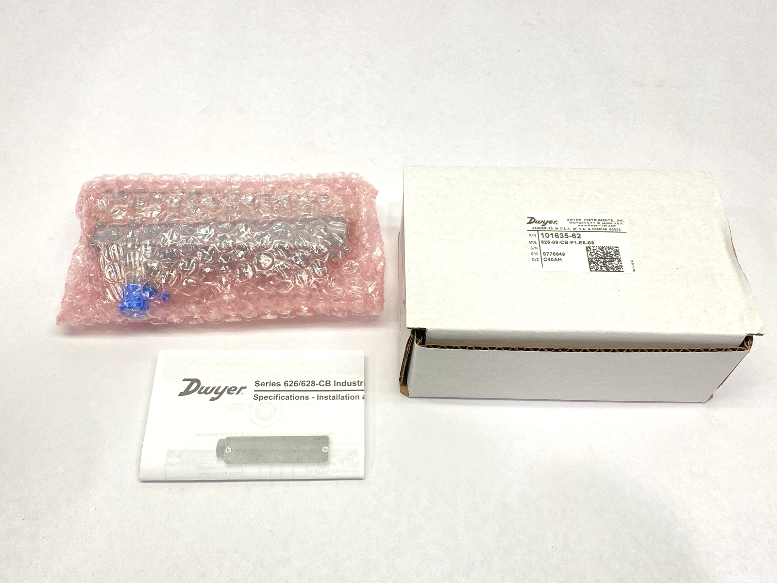 626-09-CB-P1-E5-S9 | Dwyer Industrial Pressure Transmitter 101635-62 - New – Open box - Maverick Industrial Sales