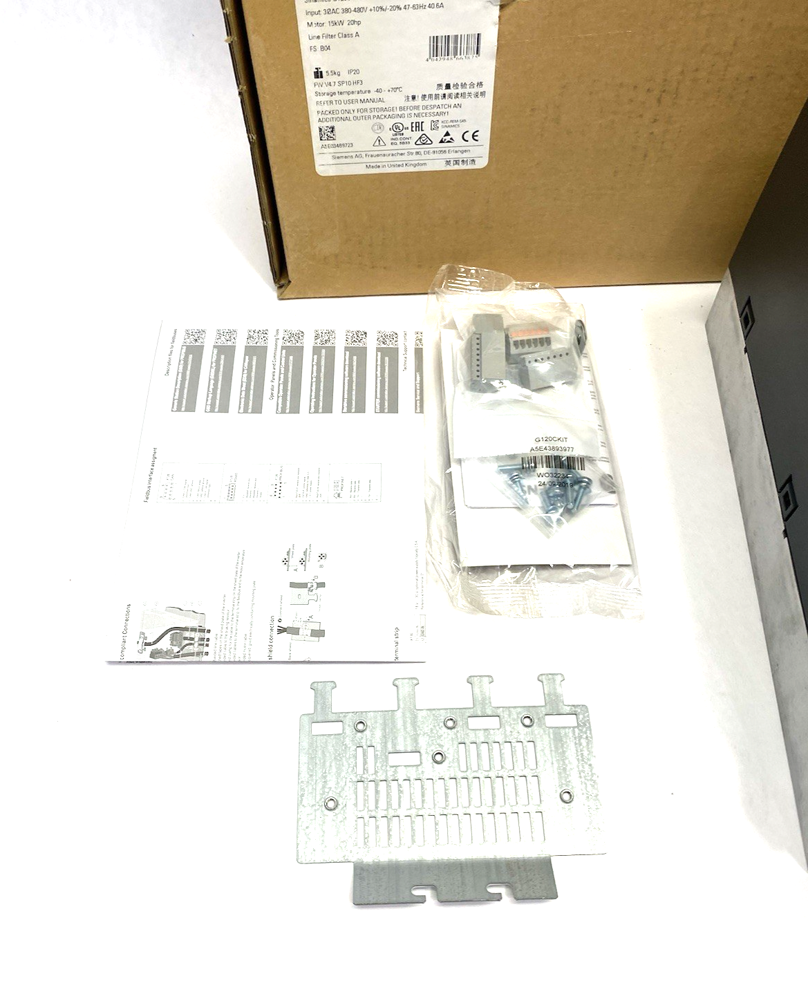 6SL3210-1KE23-2AF1 | Siemens SINAMICS G120C Drive Unit PN 15,0KW FILA - New – Open box - Maverick Industrial Sales