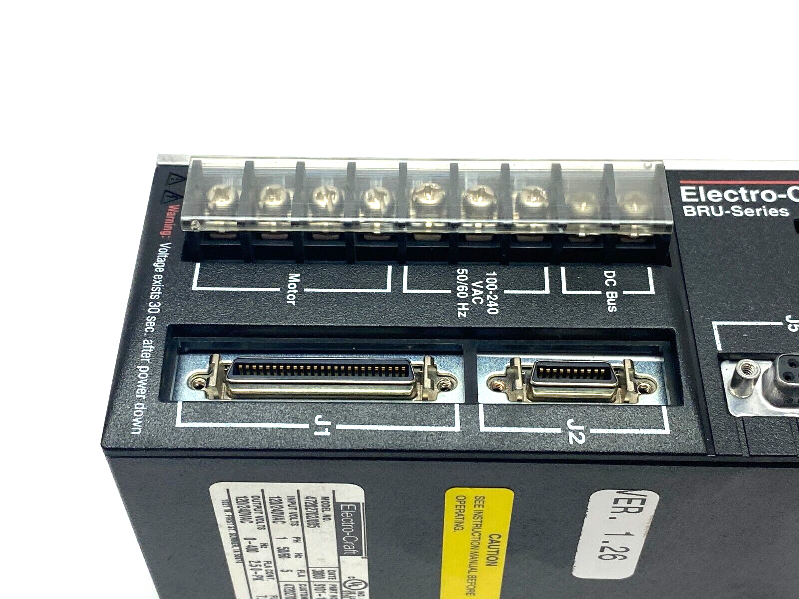 Electro-Craft 47202702/005 BRU Ser Advantage Line Servo Drive 1-Phase 9101-1625 - Maverick Industrial Sales