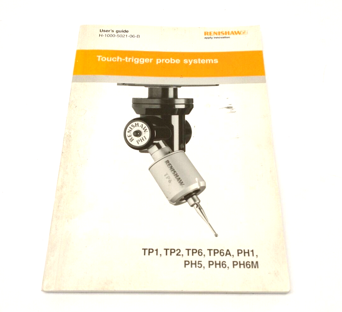 Renishaw H-1000-5021-06-B Touch-Trigger Probe System User's Guide Booklet & CD - Maverick Industrial Sales