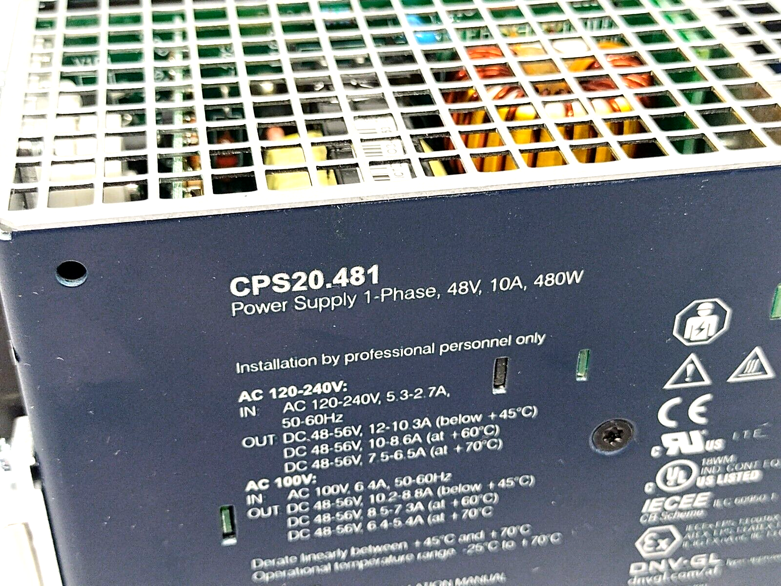PULS CPS20.481 Power Supply 1-Phase 120-240VAC 48VDC 10A 480W - Maverick Industrial Sales