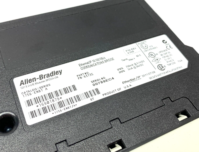 Allen Bradley 1756-ENBT Ser A Ethernet/IP 10/100Mb/s Communication Bridge Module - Maverick Industrial Sales