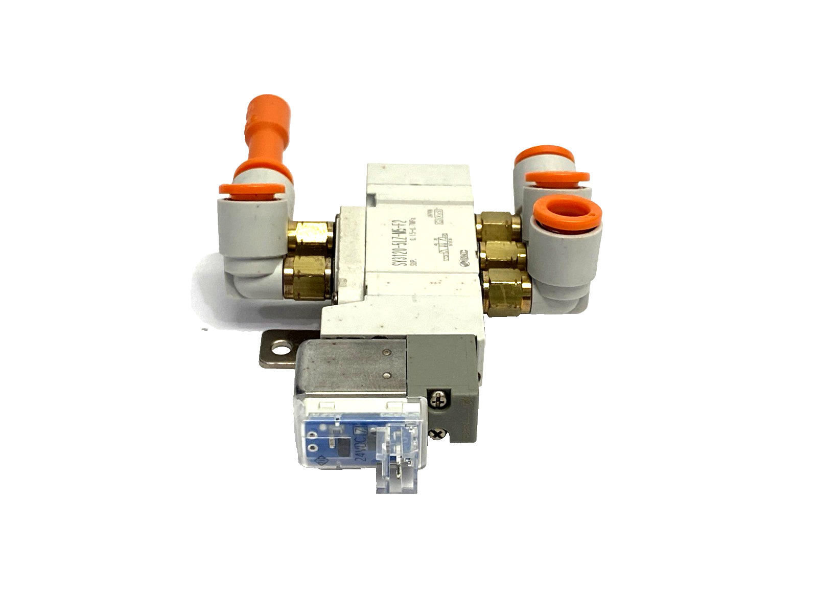 SY3120-5LZ-M5-F2 | SMC Solenoid Valve 2-Pos. Single M5 Ports w/ Bracket - Used - Maverick Industrial Sales