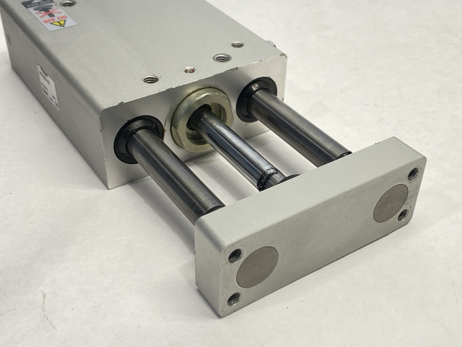 HYDG20R-50 | SMC Pneumatic Guided Hygienic Cylinder 20mm Bore 50mm Stroke - Used - Maverick Industrial Sales
