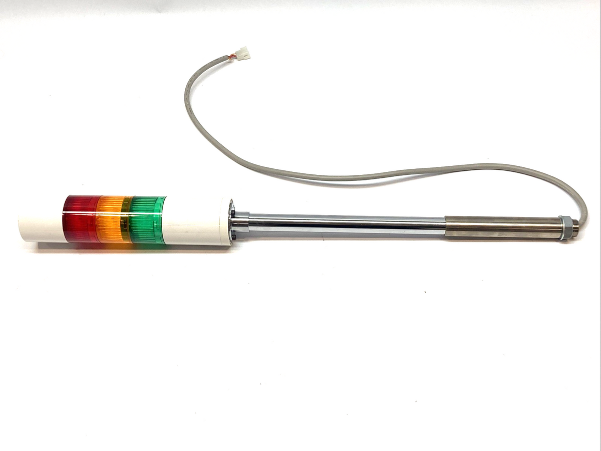 LR6-_02PJB | Patlite Signal Tower Light 3-Tier Green, Amber, Red 24VDC 6.6W 0.25A - Used - Maverick Industrial Sales