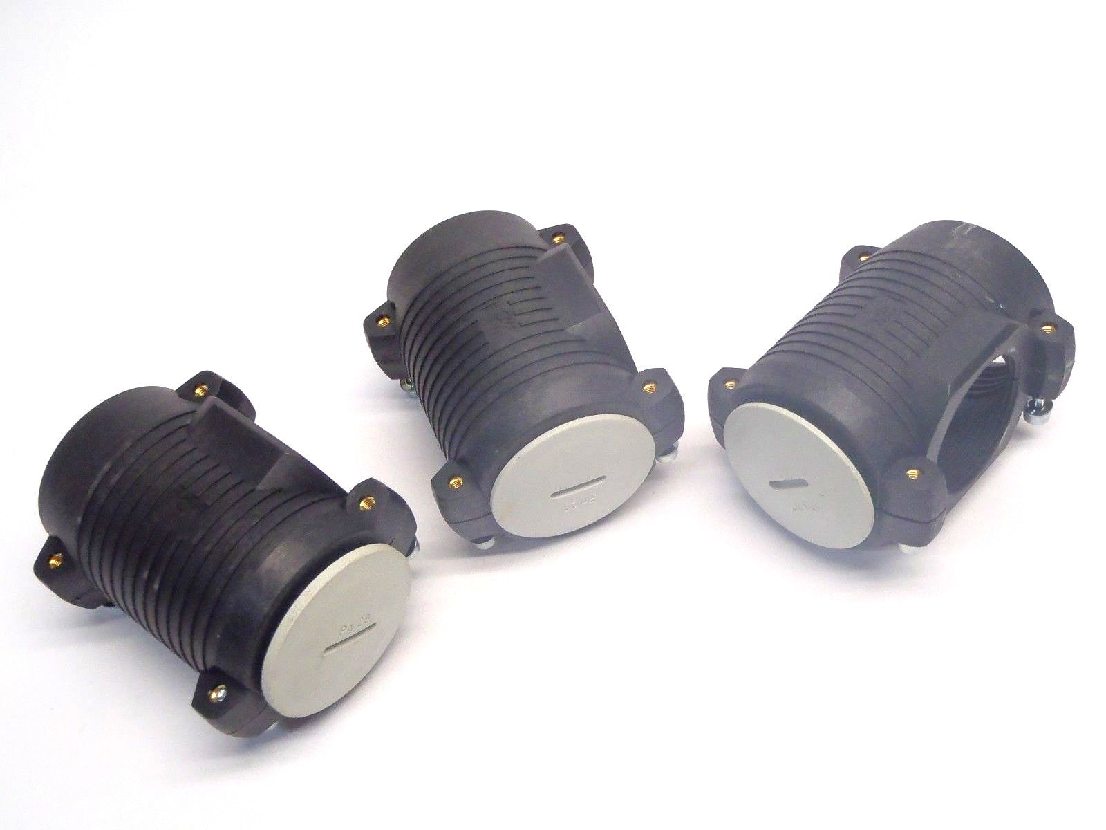 Lot of (3) Multi-Contact Electrical Housings Approx. 3” Length, 1-11/16” ID - Maverick Industrial Sales