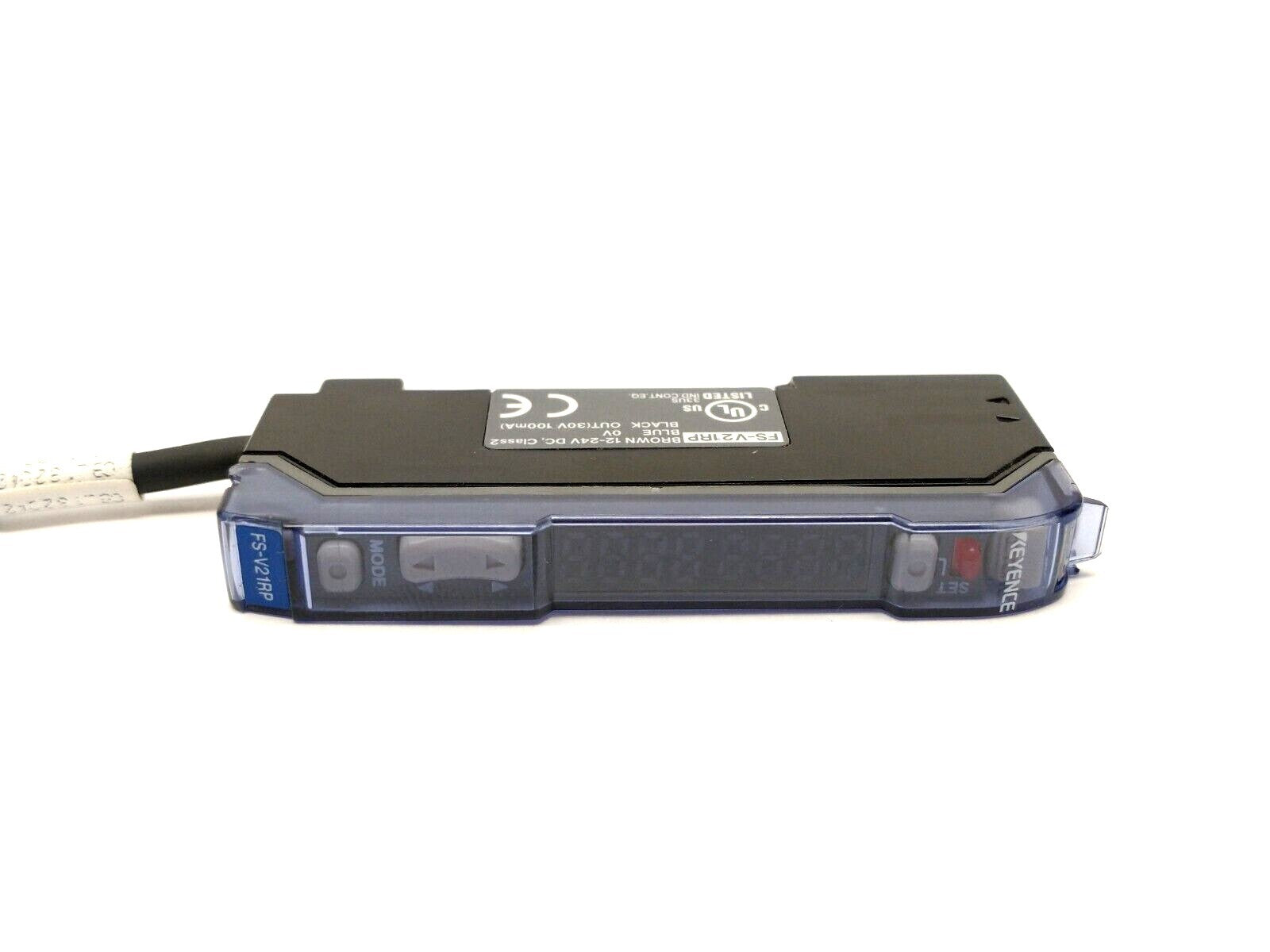 FS-V21RP | Keyence Fiber Amplifier Main Unit PNP 3-Pin Male Connector 13" Cable - Used - Maverick Industrial Sales