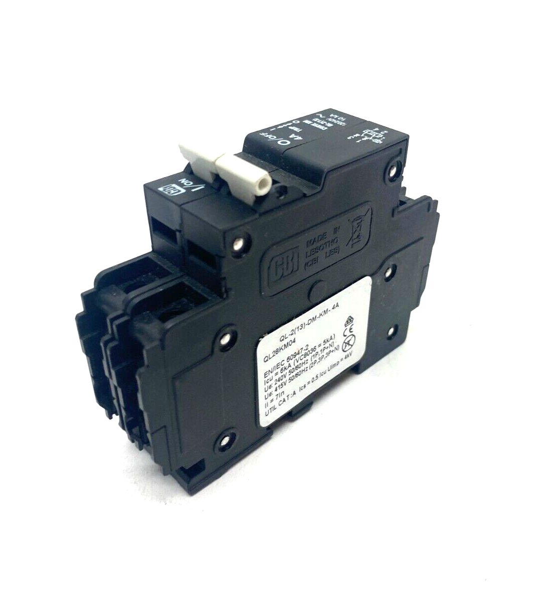 CBI QL28KM04 Circuit Breaker 2-Pole 4A QL-2(13)-DM-KM-4A - Maverick Industrial Sales