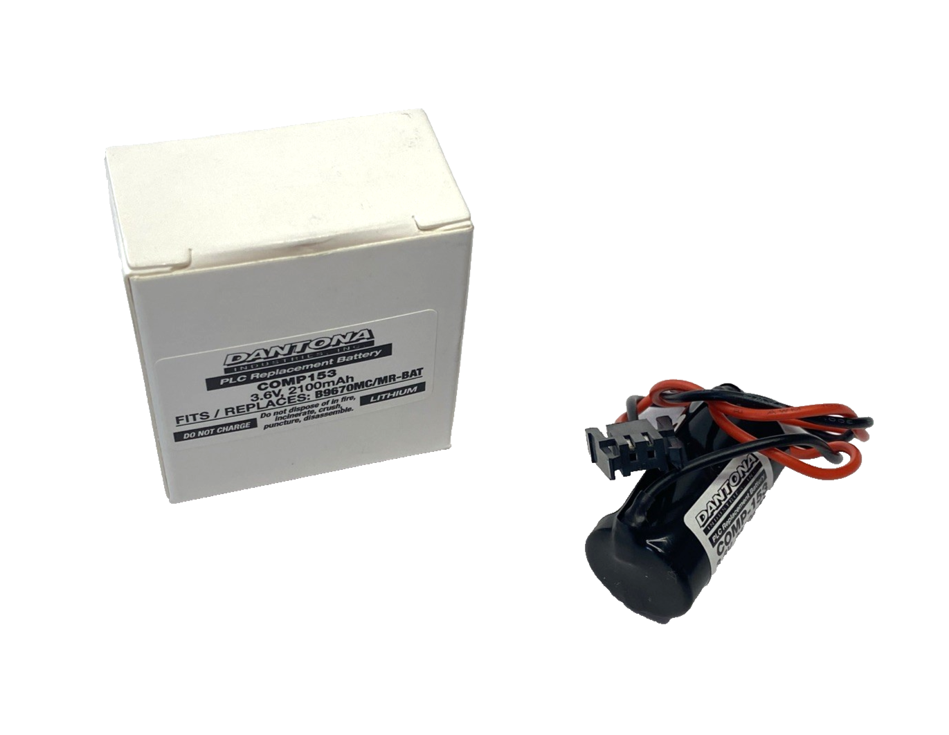 COMP-153 | Dantona COMP153 Replacement PLC Battery 3.6V 2100mAh , B9670MC - New - Maverick Industrial Sales
