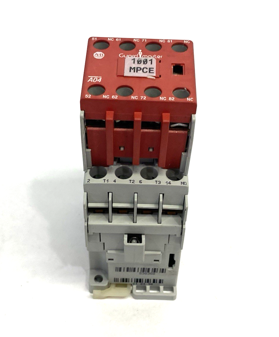 Allen Bradley 100S-C09EJ14C Ser. A Safety Contactor, 3 N.O. Main, 1 N.O. 4 N.C. - Maverick Industrial Sales