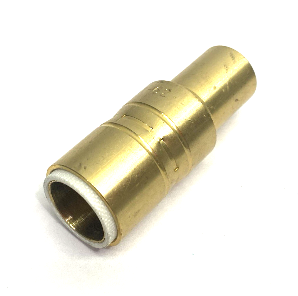 401-51-62 | Tregaskiss Slip-On Air Cooled Nozzle 5/8″ bore, flush tip, brass - New – Open box - Maverick Industrial Sales