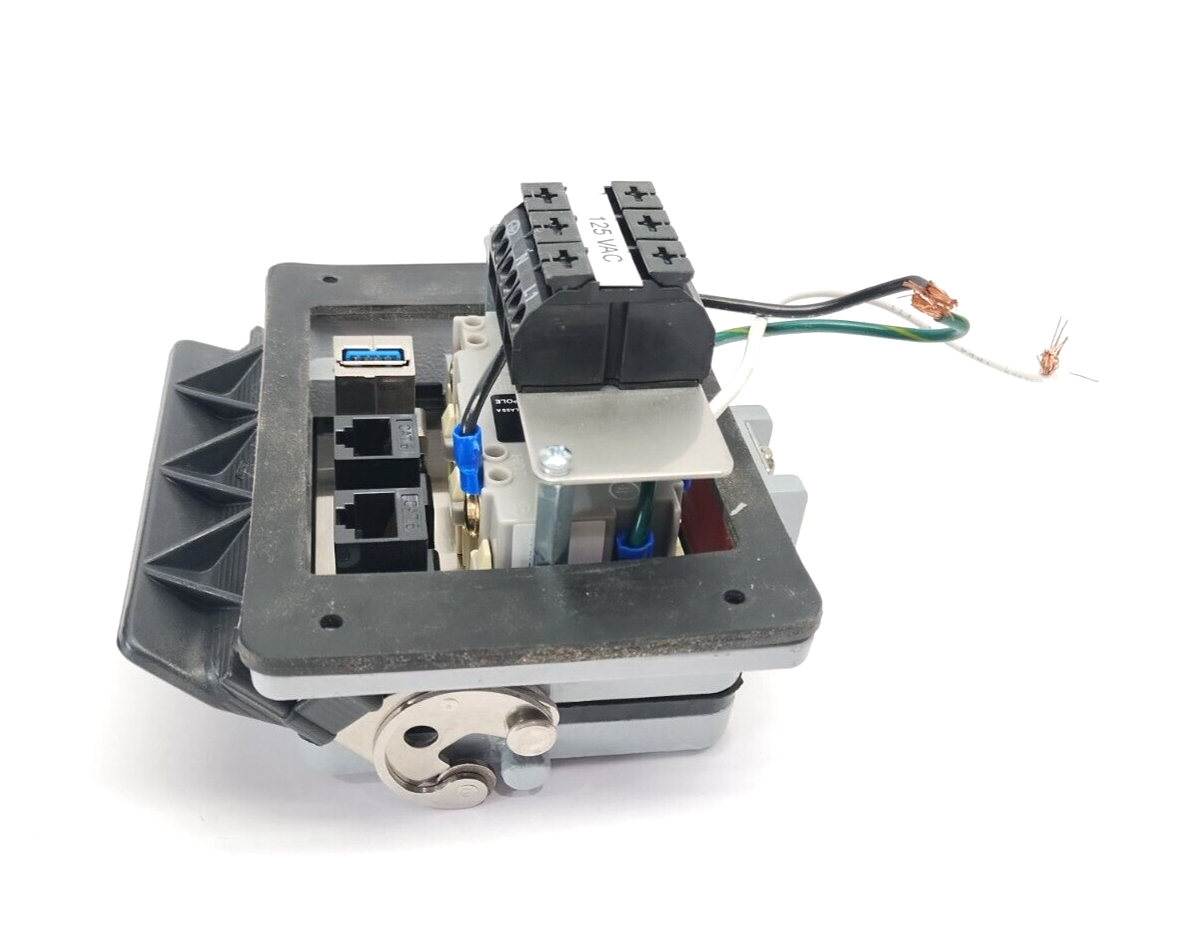 Mencom GF-2RJ45-USB-BFAF-32 Panel Interface Connector, GFCI Duplex, RJ45, USB - Maverick Industrial Sales