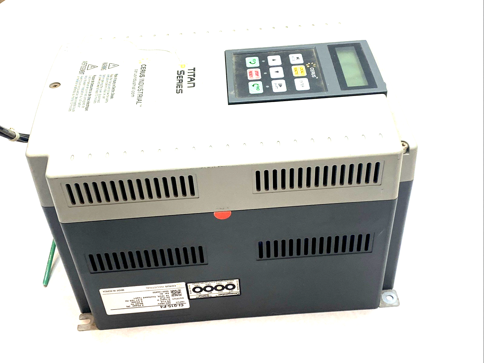 CI-015-P4 | Cerus Titan P-Series VFD 15HP 380-480V 3-Phase Type 1 - For parts or not working - Maverick Industrial Sales