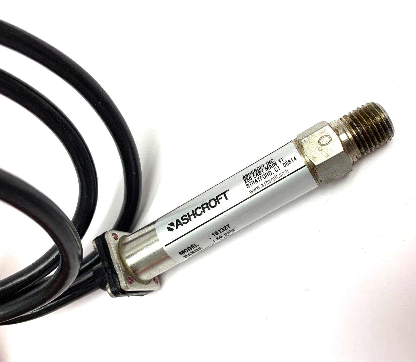 Ashcroft 161327 Pressure Transducer 60psig 10-36 Vdc 4-20mA - Maverick Industrial Sales