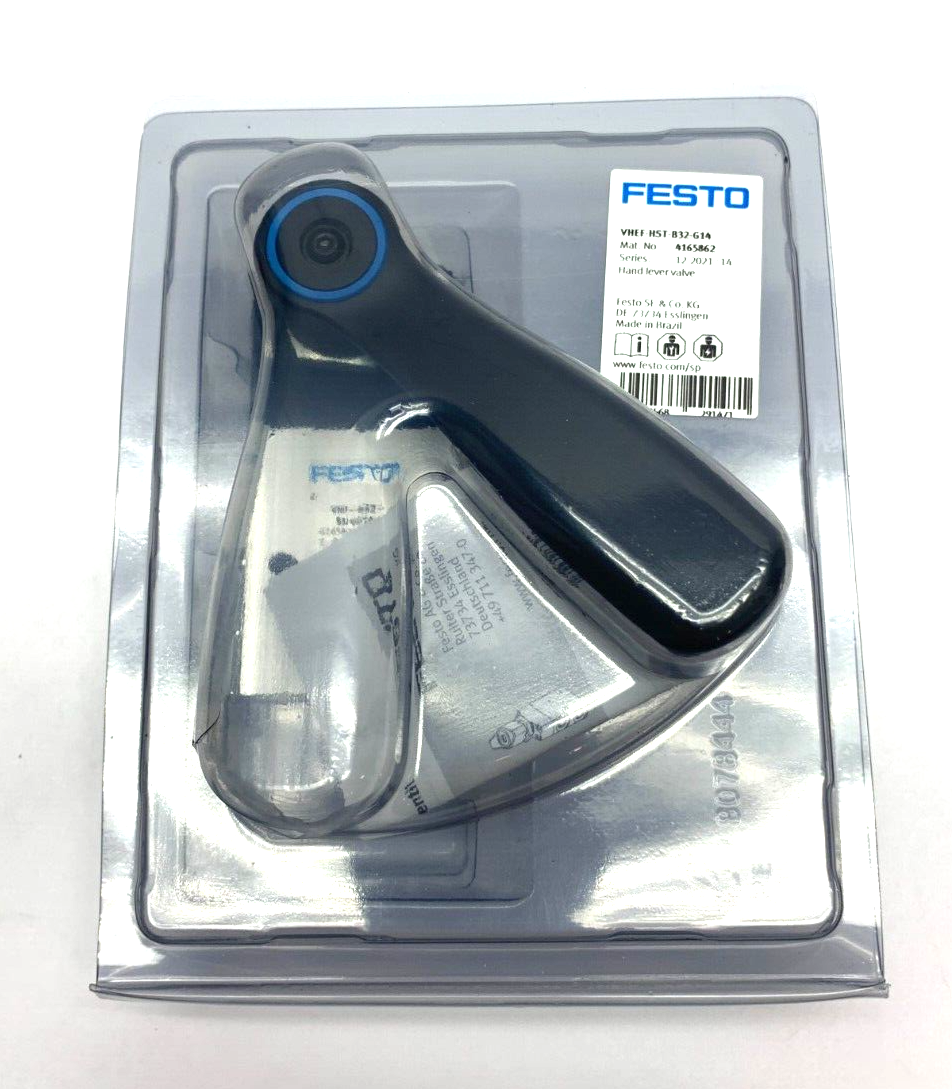 Festo VHEF-HST-B32-G14 Pneumatic Hand Lever Valve Ser. 4165862 - Maverick Industrial Sales