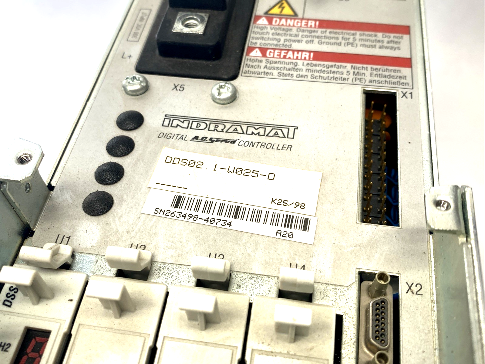 Indramat DDS02.1-W025-D Digital AC Servo Controller FWC-DSM2.1-SSE-02VO9-MS - Maverick Industrial Sales
