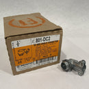 Bridgeport 801-DC2 Conduit Connector Flex 90 Degree Zinc Die Cast 3/8" BOX OF 25 - Maverick Industrial Sales