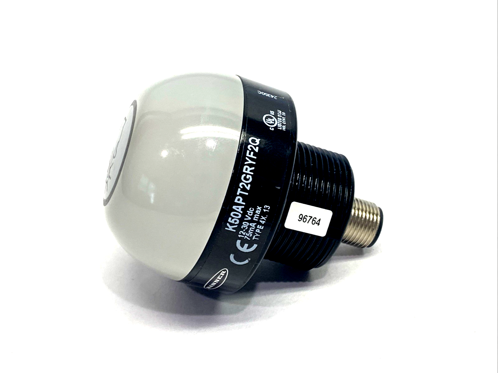 K50APT2GRYF2Q | Banner EZ-LIGHT 3 Color Illuminated Touch Button 96764 NO NUT - New – Open box - Maverick Industrial Sales