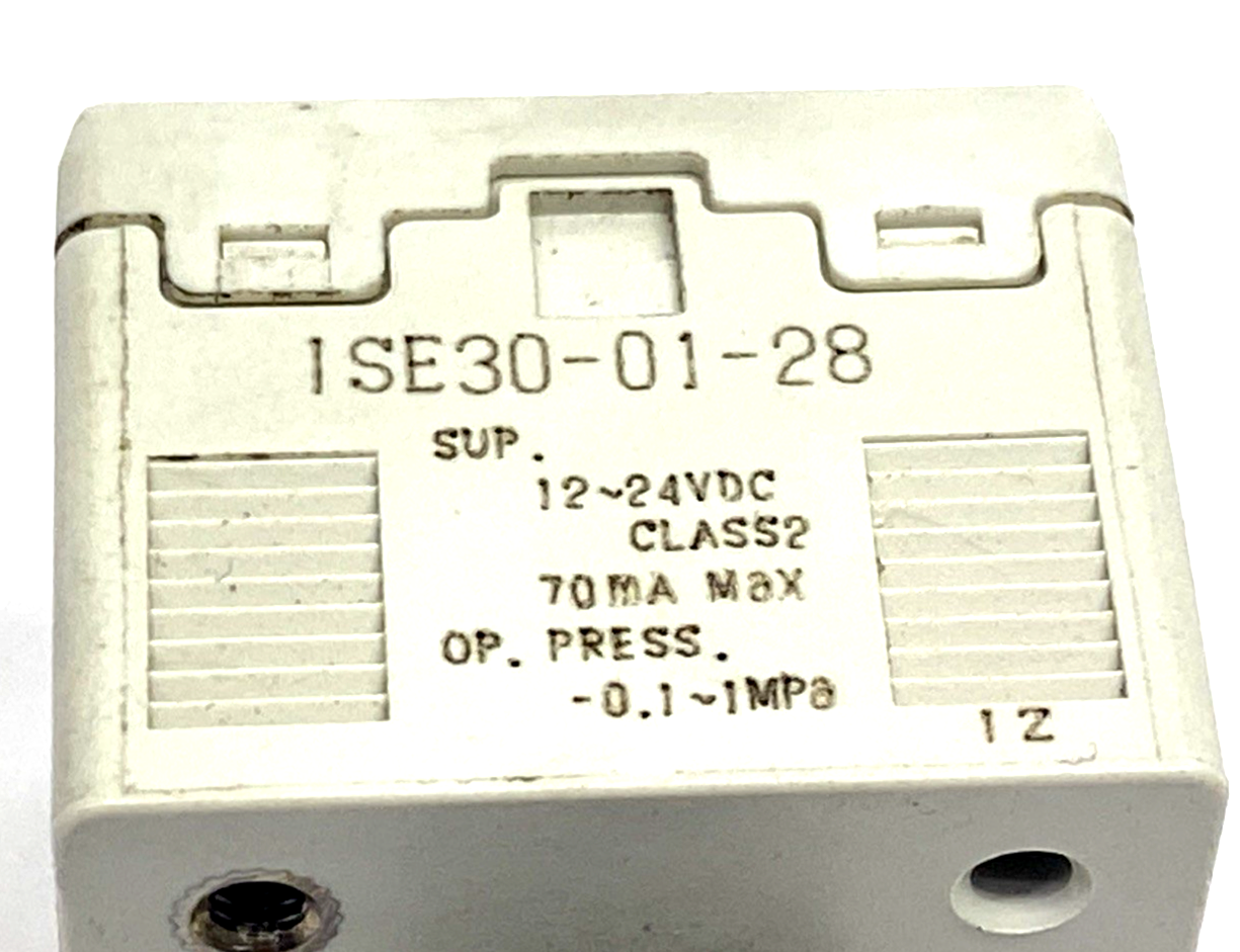 ISE30-01-28 | SMC Digital Pneumatic Pressure Switch 1/8" NPT, 12-24VDC - Used - Maverick Industrial Sales