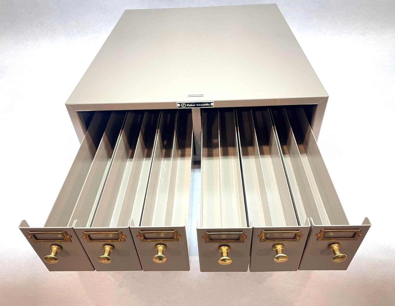 Fisher Scientific Microscope Slide Stackable Storage Cabinet, 6-Drawer, Steel - Maverick Industrial Sales