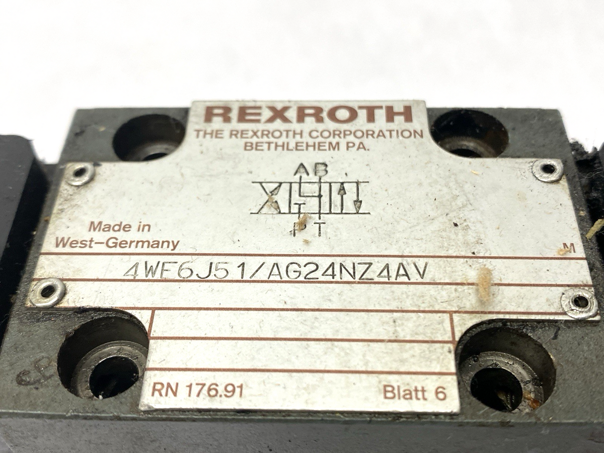 4WE6J51-S1/AG24NZ4AV | Rexroth Solenoid Valve - Used - Maverick Industrial Sales