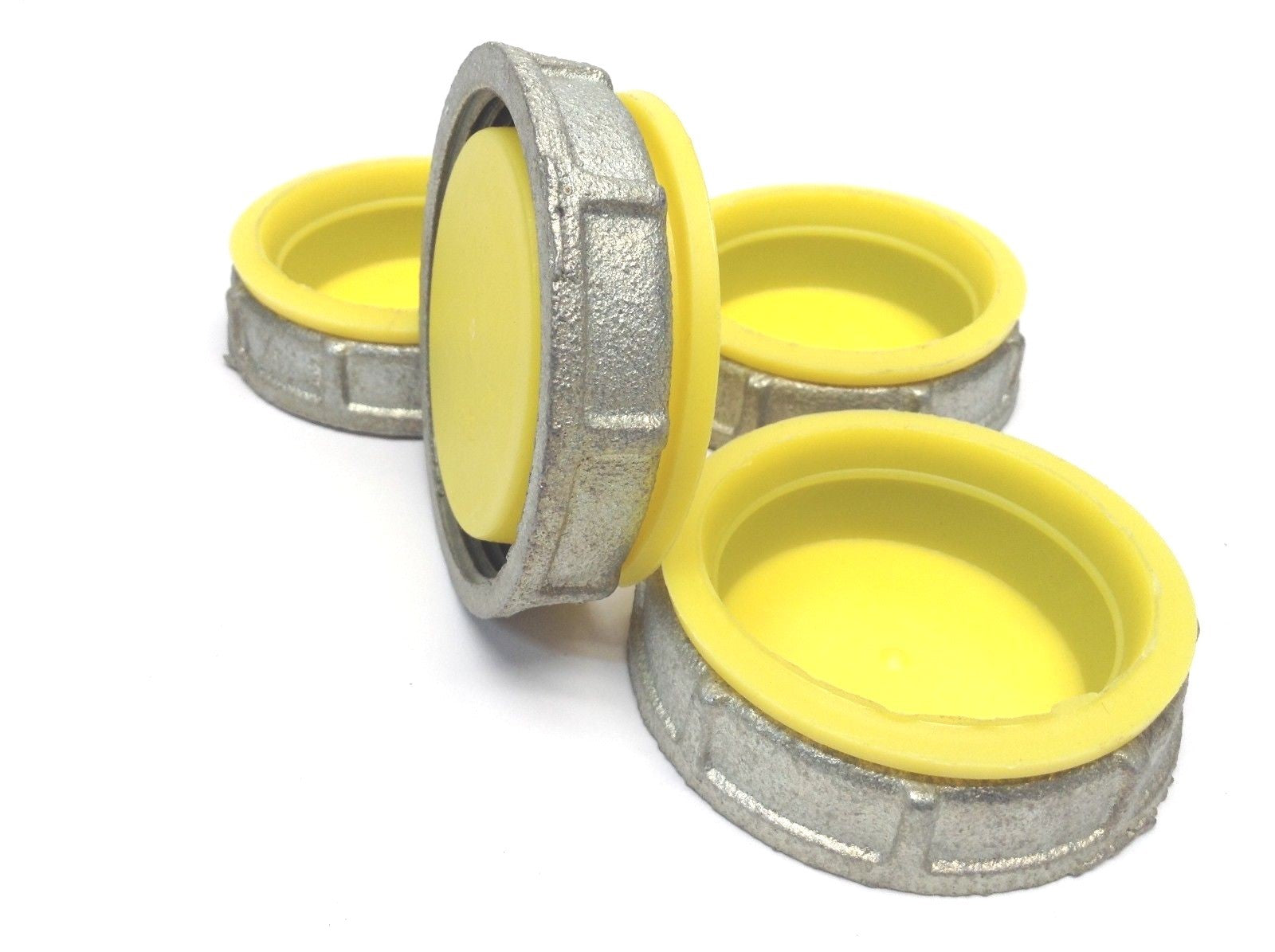 OZ Gedney 3-200 Capped Bushing Threaded 2" Inch Malleable Iron LOT OF 4 - Maverick Industrial Sales