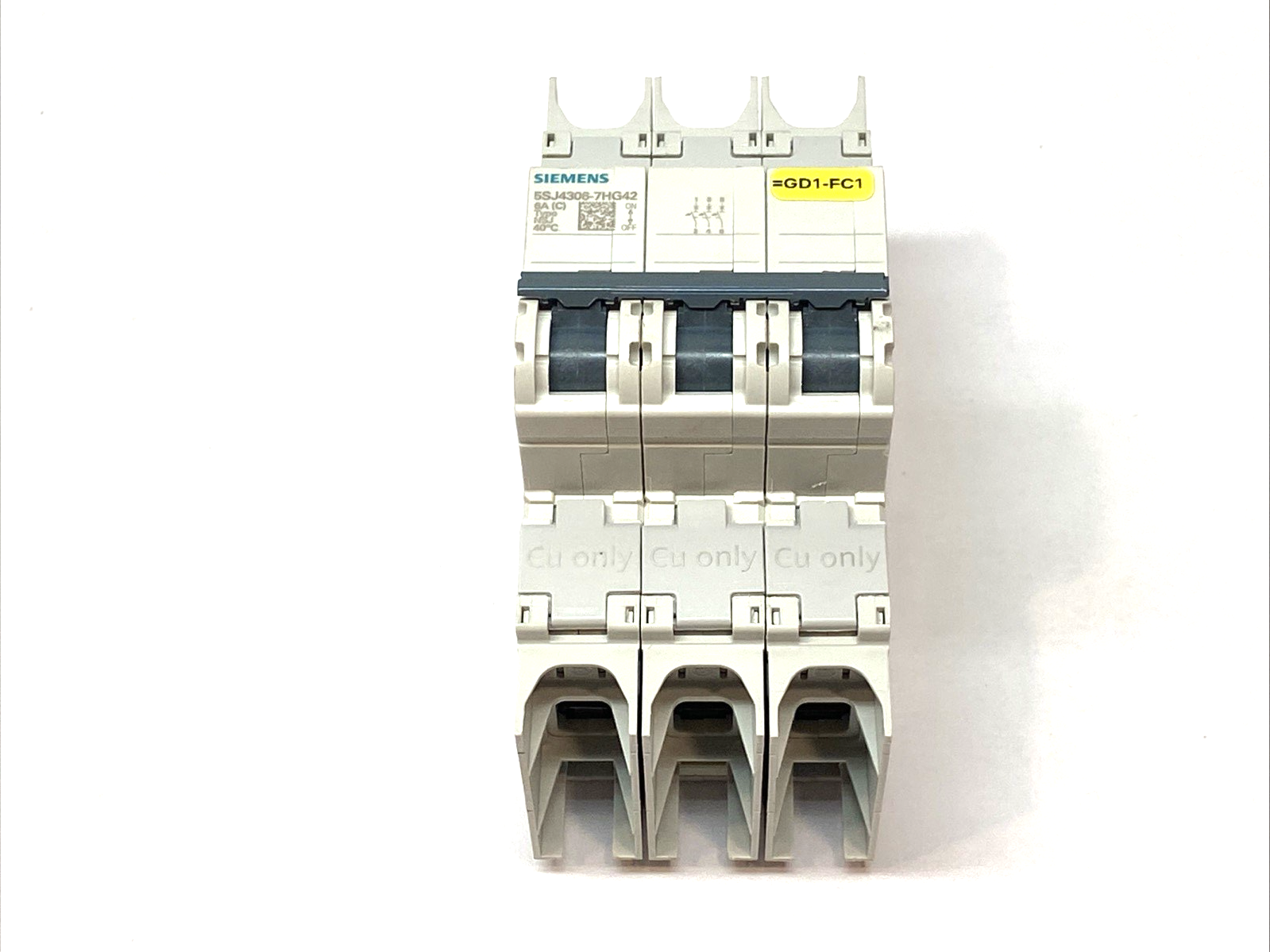 5SJ4306-7HG42 | Siemens Miniature Circuit Breaker 3-Pole Type NSJ 6A - New – Open box - Maverick Industrial Sales