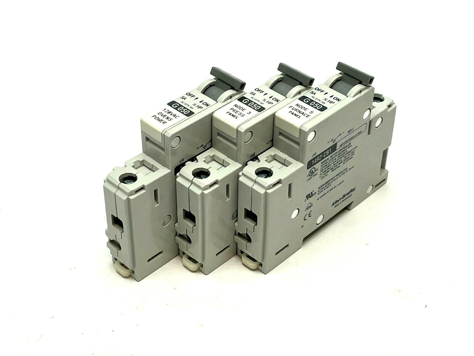Allen Bradley 1492-CBLG050 Circuit Breaker LOT OF 3 - Maverick Industrial Sales