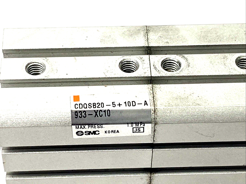 SMC CDQSB20-5+10D-A933-XC10 Pneumatic Cylinder 20mm Bore, Dual Stroke 5mm & 10mm - Maverick Industrial Sales