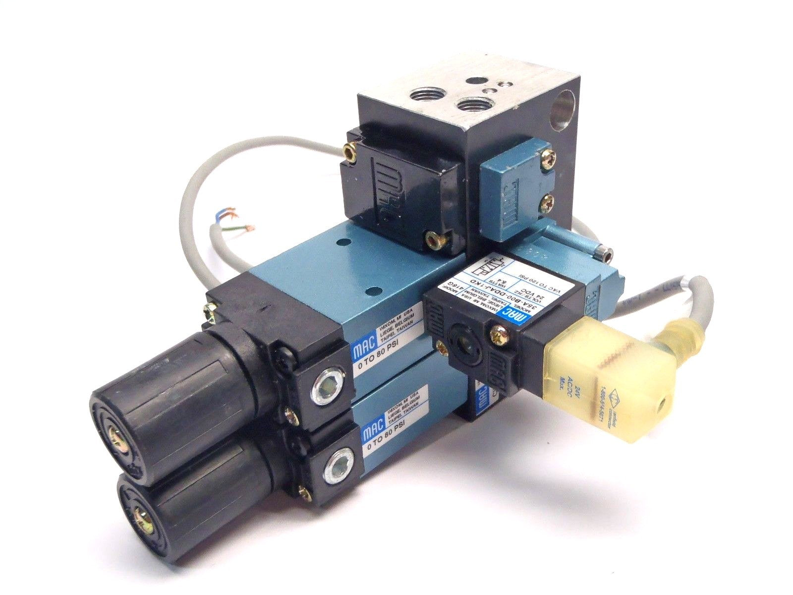MAC Valves PR92C-M0AB (2) & 35A-B00-DDAJ-1KD Solenoid Valve Assembly - Maverick Industrial Sales