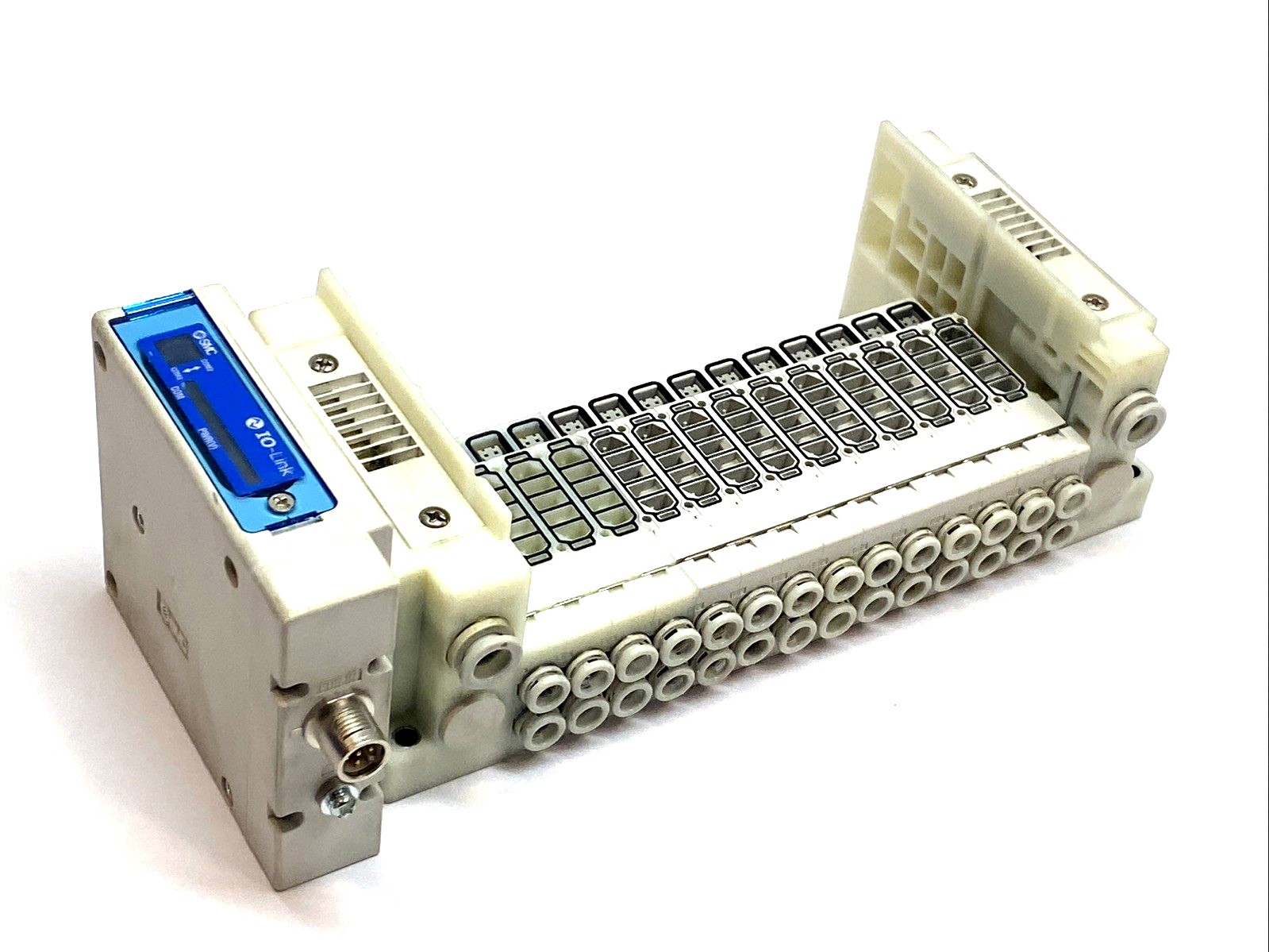 SMC SS5Y3‑10SKAN‑14BS‑C6 14‑Station Manifold Base Plug‑in Connector - Used - Maverick Industrial Sales