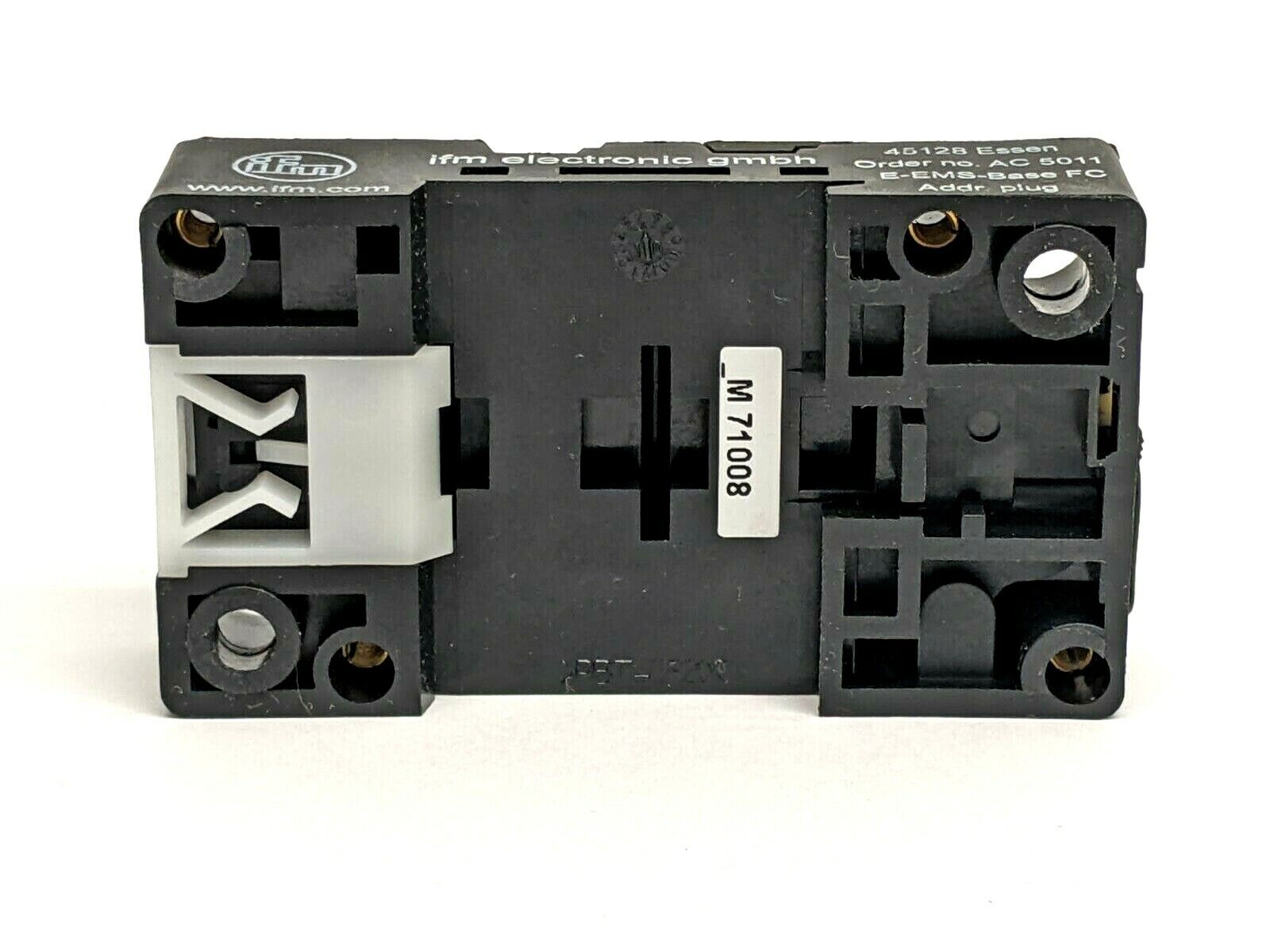 ifm AC5011 EEMS-Base FC Addressing Socket Lower Part for AS-Interface Module - Maverick Industrial Sales