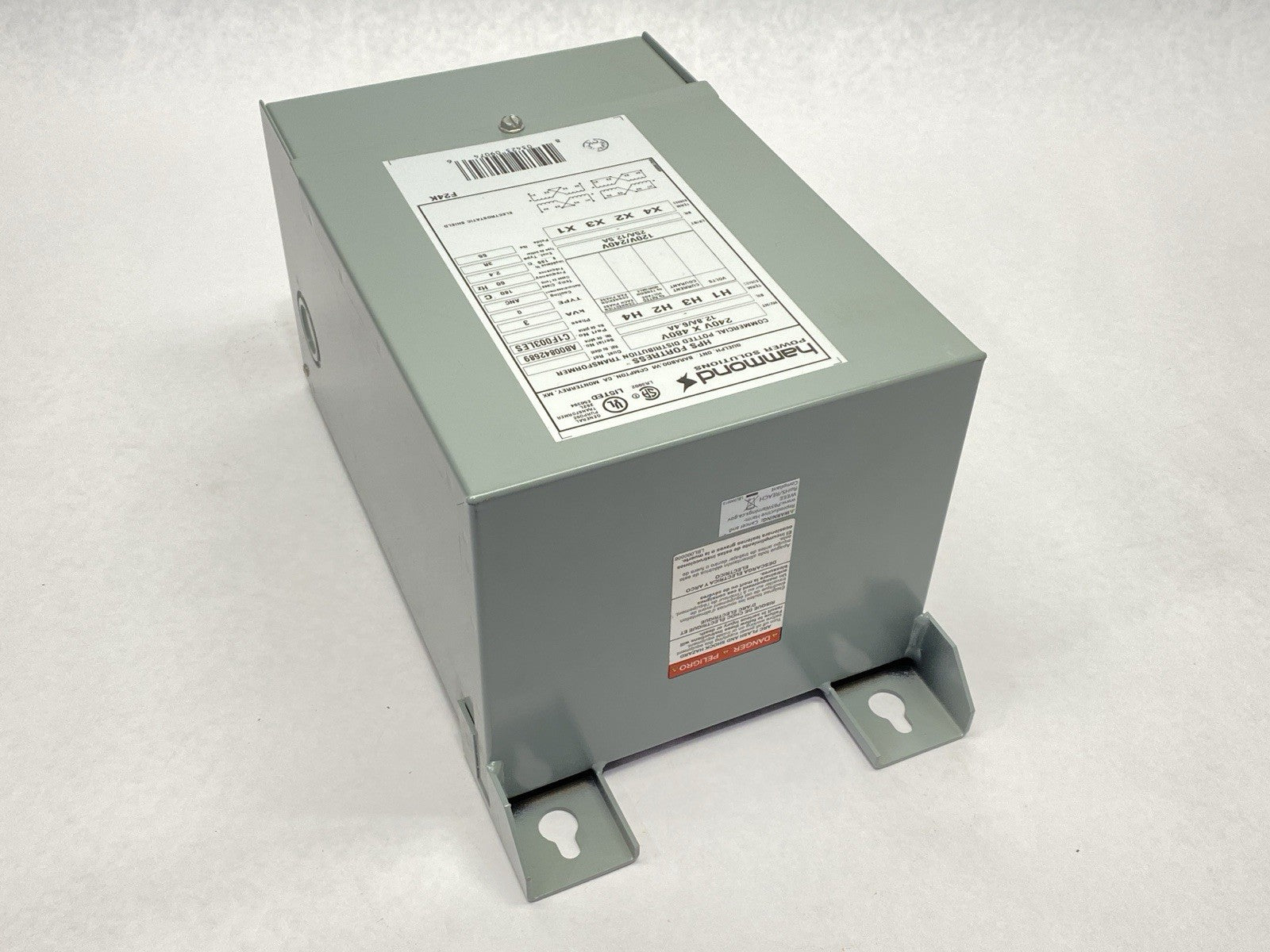C1F003LES | Hammond General Purpose Transformer 1-Phase 3kVA 240/480VAC 120/240VAC - Used - Maverick Industrial Sales