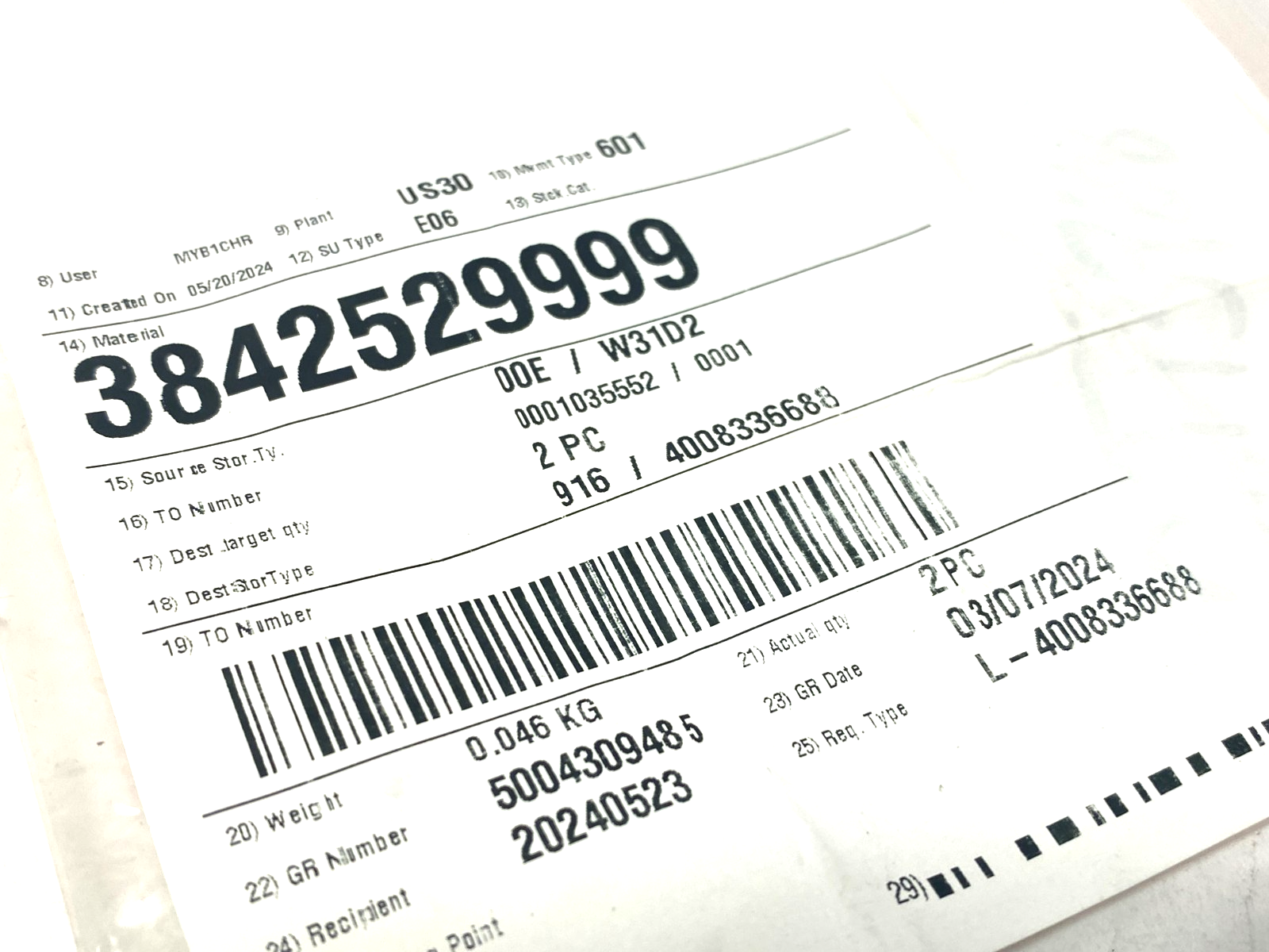 Bosch Rexroth 3842529999 Drive Roller AS2 LOT OF 2 - Maverick Industrial Sales
