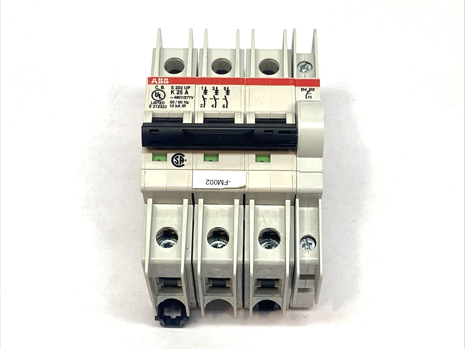 ABB S203UP-K25A Circuit Breaker 3-Pole 480Y/277VAC 50/60HZ 10kA - Maverick Industrial Sales
