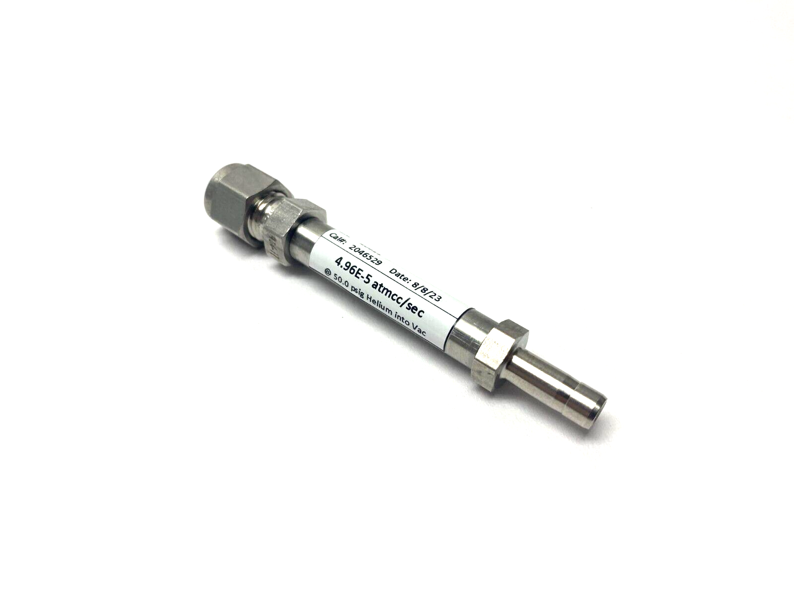 Inficon SPC-2017-G1 Helium Leak Detection Vacuum Jet Nozzle 4.96E-5 atmcc/sec - Maverick Industrial Sales
