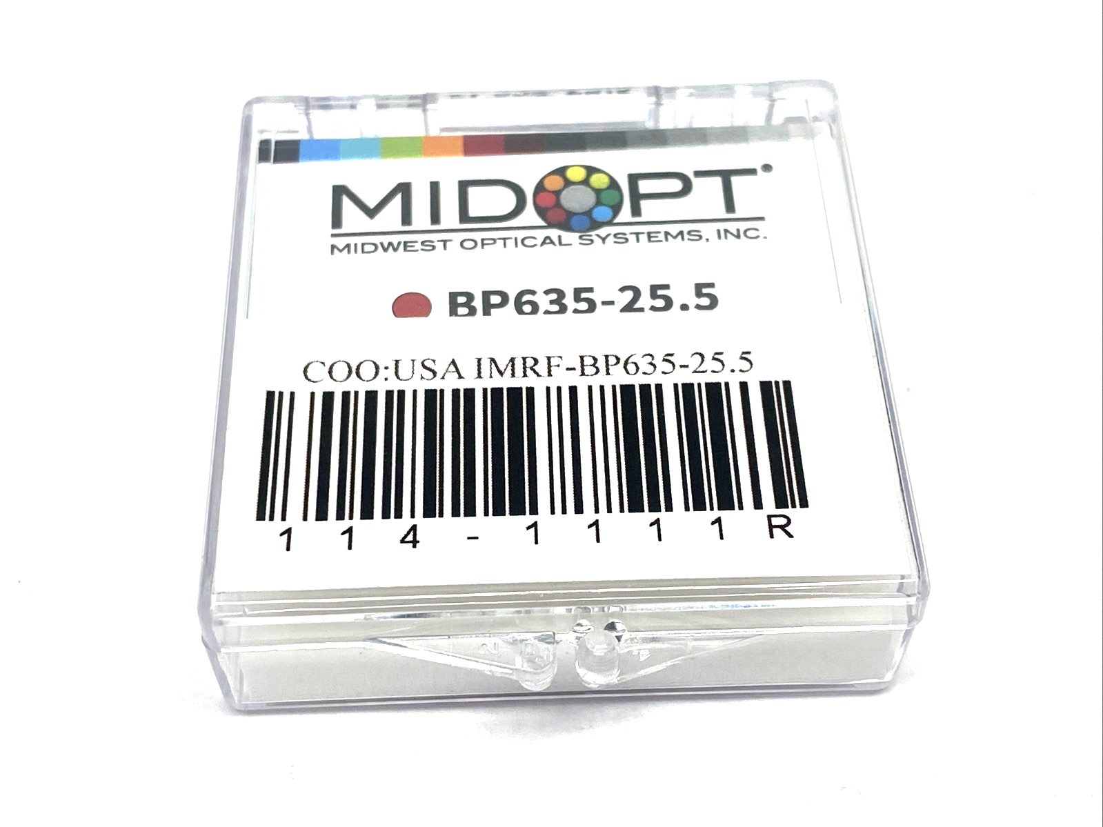 BP635-25.5 | Midwest Optical Light Red Bandpass Filter M25.5x0.5, IMRF- - New Other - Maverick Industrial Sales