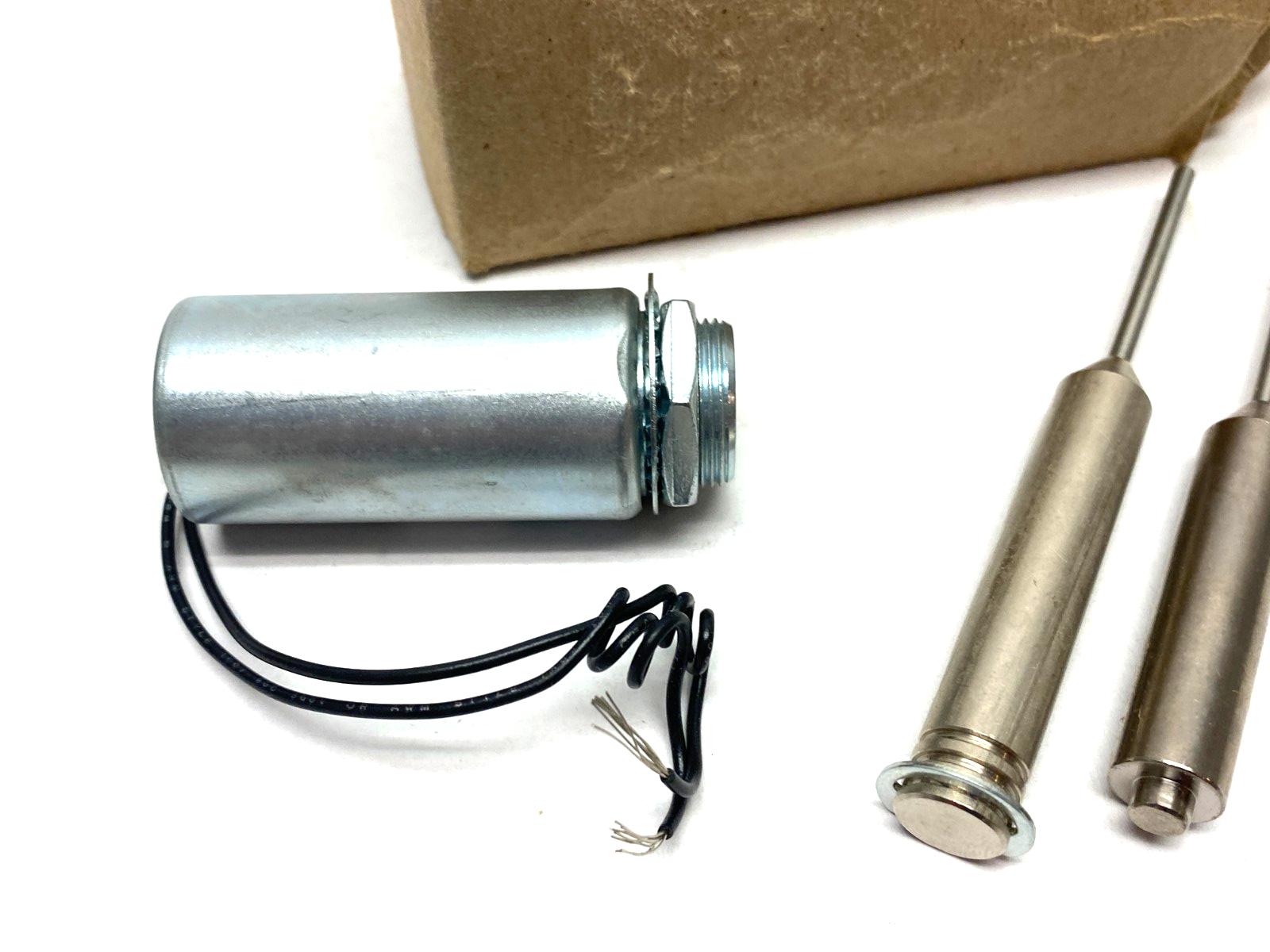 69905K381 Sealed Linear Solenoid, Continuous Use, Water-Resistant, 0.39" Stroke - Maverick Industrial Sales