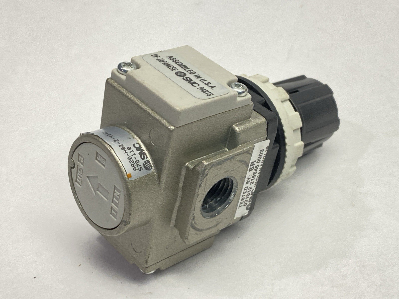 AR20-N02-Z-X34US75-110 | SMC Pneumatic Unrestricted Pressure Regulator - Used - Maverick Industrial Sales